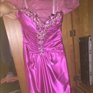 Pink prom dress